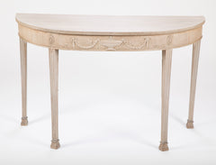 George III Demi Lune Console Table