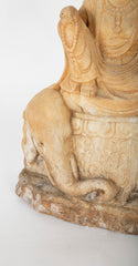 Carved Stone Kannon on Elephant