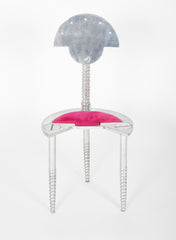 Mid-Century Italian Polished Metal Chair as Sculpture