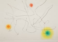 "Flux de L' Aimant" Drypoint & Color Aquatint by Joan Miro