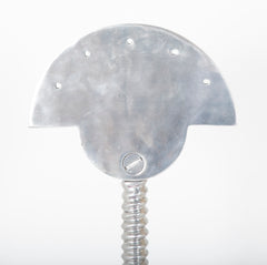 Mid-Century Italian Polished Metal Chair as Sculpture