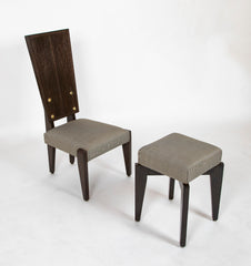 A Cerused Oak Stool by Andre Sornay