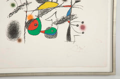"Raymond Queuneau" Color Lithograph by Joan Miro