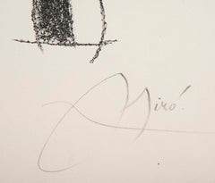 "Raymond Queuneau" Color Lithograph by Joan Miro