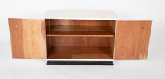 Pair of Mid-Century Modern Parchment Cabinets