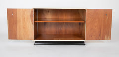 Pair of Mid-Century Modern Parchment Cabinets