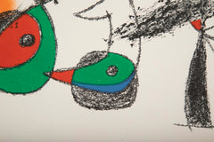 "Raymond Queuneau" Color Lithograph by Joan Miro