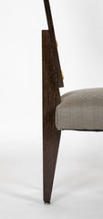 A Cerused Oak Side Chair by Andre Sornay