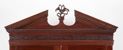 Mahogany Pediment Top Two Part Secretary