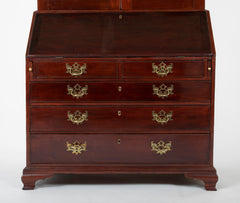 Mahogany Pediment Top Two Part Secretary