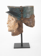 A Yoruba Tribal 'Gelede' Helmet Mask of a French Gendarme