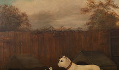Early 19th Century Oil Painting of Three Dogs by James Ward