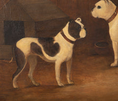 Early 19th Century Oil Painting of Three Dogs by James Ward