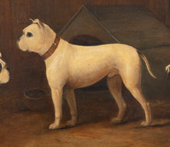 Early 19th Century Oil Painting of Three Dogs by James Ward