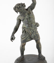 Italian Grand Tour Bronze of Silenus, Roman God of Wine
