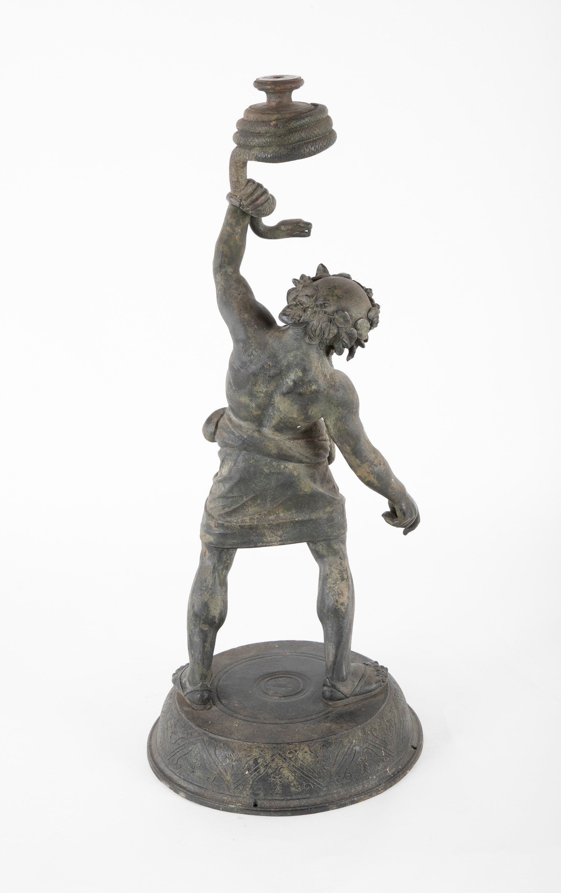 Italian Grand Tour Bronze of Silenus, Roman God of Wine