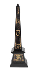 19th Century French Egyptian Revival Slate and Gilt Obelisk