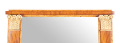 Northern European Mahogany and Birdseye Maple Pier Mirror