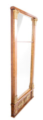 Northern European Mahogany and Birdseye Maple Pier Mirror