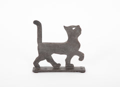 Early 20th Century Boot Scraper in the Form of 'Cat with Attitude'