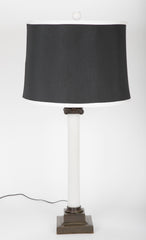 Opaline Glass Oil Lamp