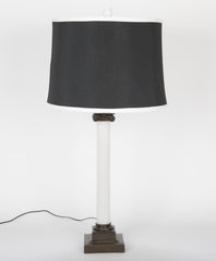 Opaline Glass Oil Lamp