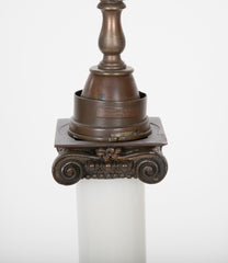 Opaline Glass Oil Lamp