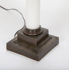 Opaline Glass Oil Lamp