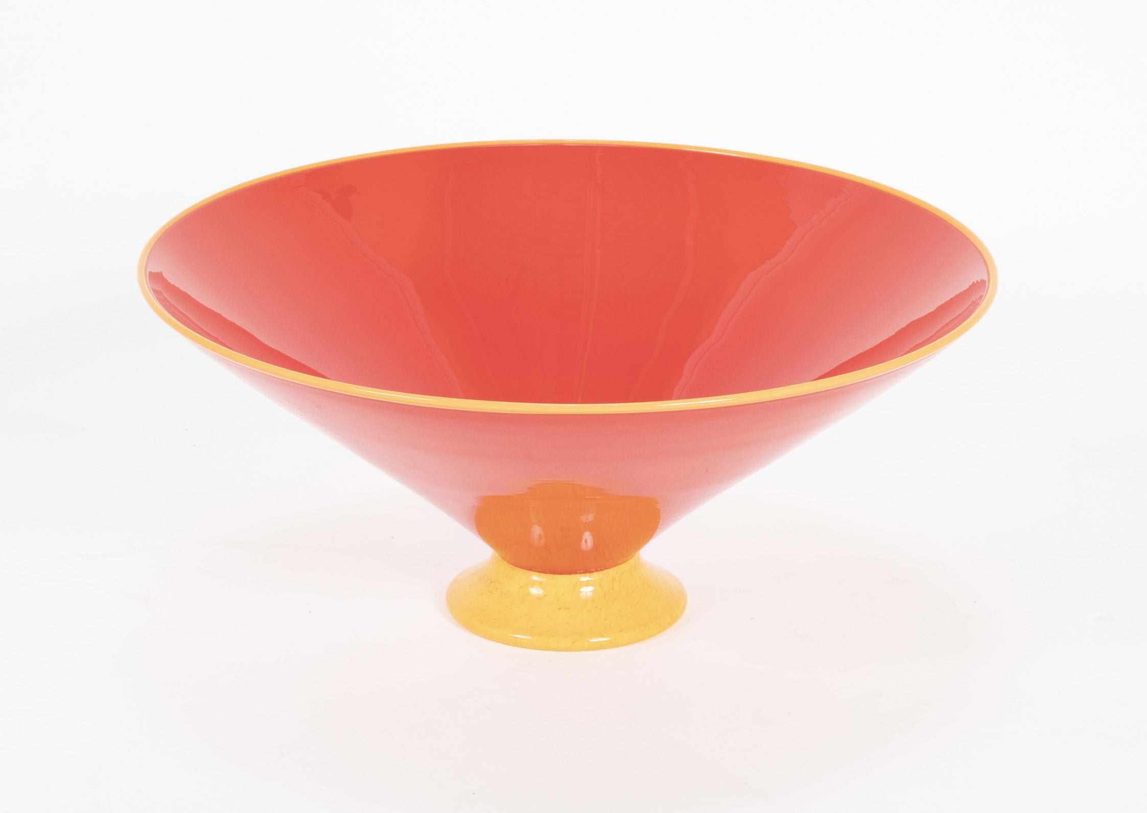 Art Glass Bowl for Augusta Studios Marked Ibex 2002