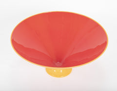 Art Glass Bowl for Augusta Studios Marked Ibex 2002
