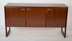 Mahogany and Aluminum Cabinet Designed by Jens Risom Designs Inc.