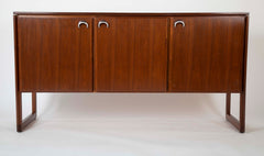 Mahogany and Aluminum Cabinet Designed by Jens Risom Designs Inc.