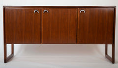 Mahogany and Aluminum Cabinet Designed by Jens Risom Designs Inc.