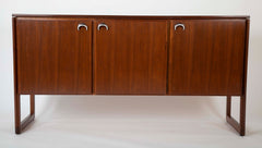 Mahogany and Aluminum Cabinet Designed by Jens Risom Designs Inc.