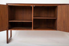 Mahogany and Aluminum Cabinet Designed by Jens Risom Designs Inc.