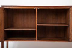 Mahogany and Aluminum Cabinet Designed by Jens Risom Designs Inc.