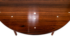 "Judas" Rosewood Dining Table with Silver Dots by Finn Juhl