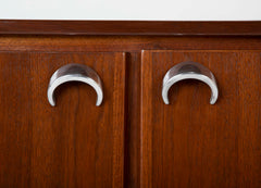 Mahogany and Aluminum Cabinet Designed by Jens Risom Designs Inc.