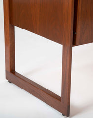 Mahogany and Aluminum Cabinet Designed by Jens Risom Designs Inc.