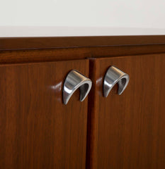 Mahogany and Aluminum Cabinet Designed by Jens Risom Designs Inc.