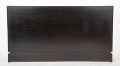 Custom Made Mahogany & Brass Credenza
