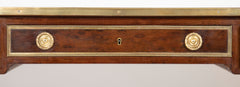 Louis XVI Style Mahogany Leather Top Desk