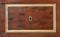 Louis XVI Style Mahogany Leather Top Desk