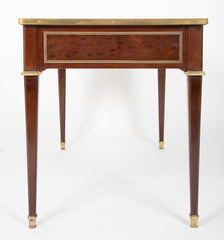 Louis XVI Style Mahogany Leather Top Desk