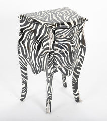 Pair of Zebra Painted Louis XIV Style Commodes