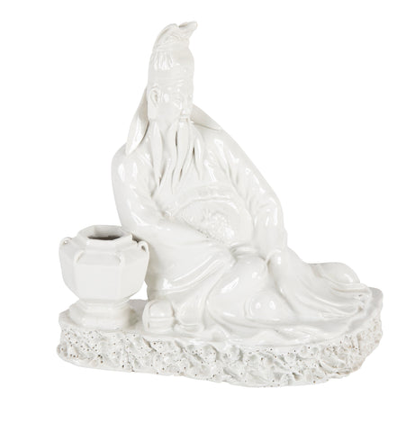 19th Century Blanc de Chine Figure of a Scholar