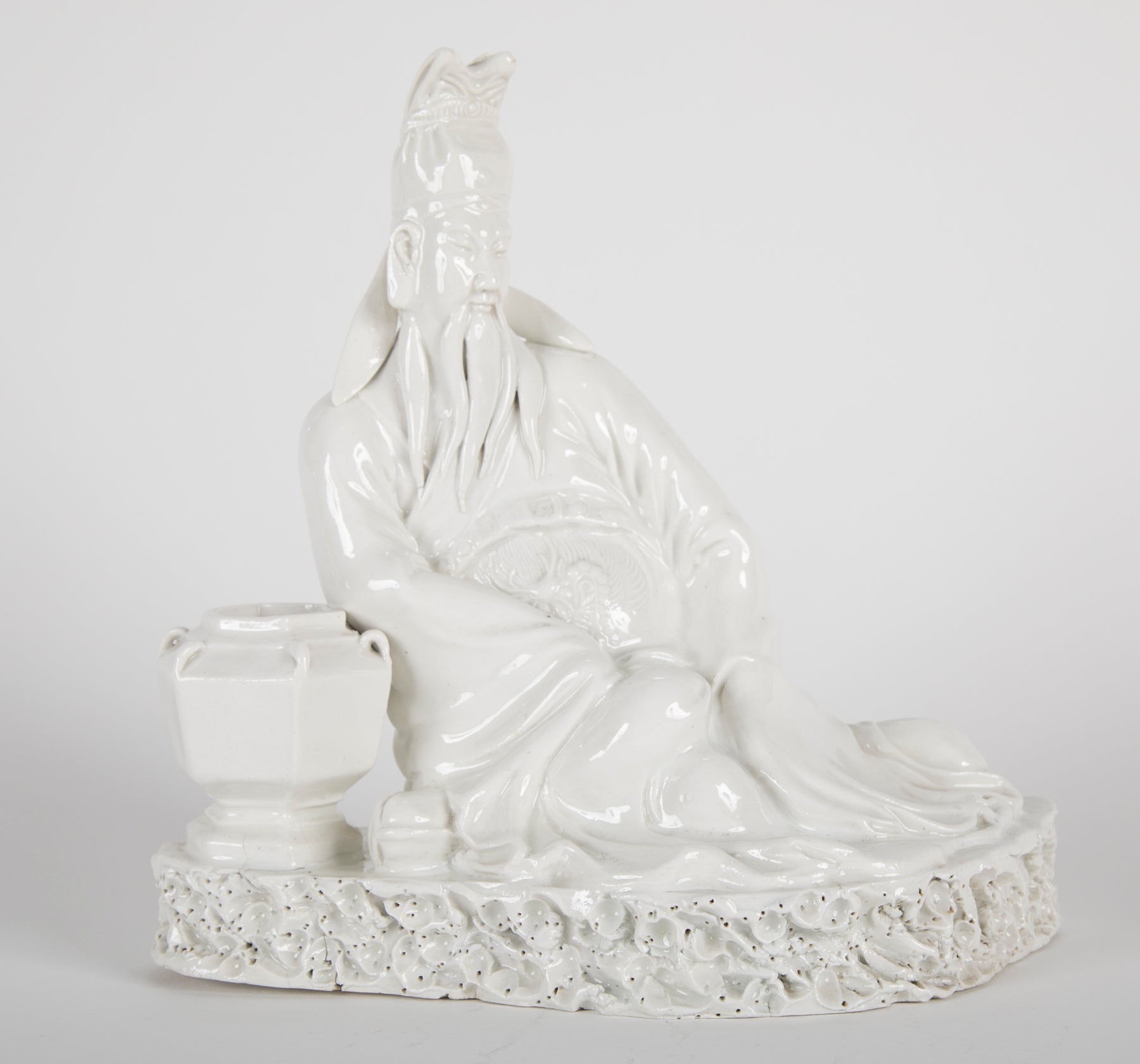 19th Century Blanc de Chine Figure of a Scholar