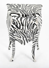 Pair of Zebra Painted Louis XIV Style Commodes