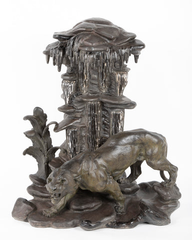 Early 20th Century Custom Designed Sculpture of a Panther