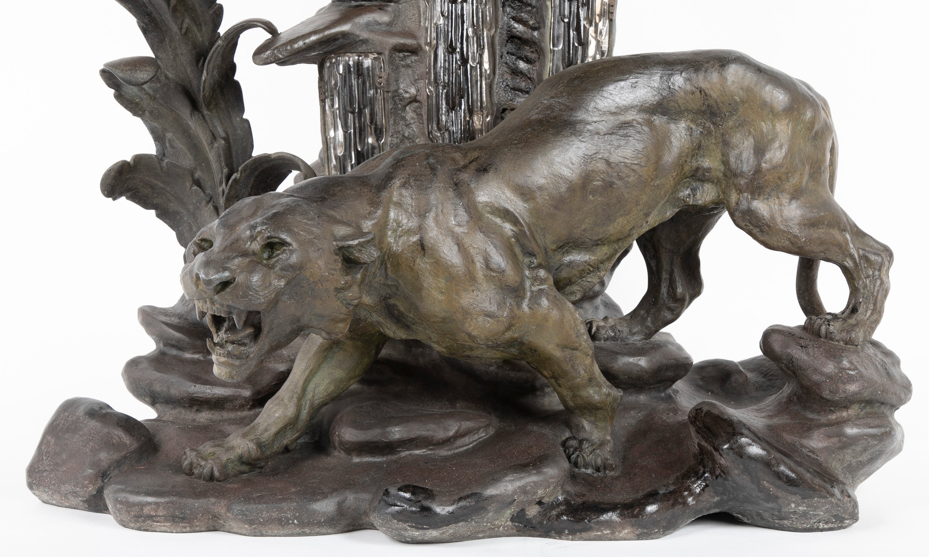 Early 20th Century Custom Designed Sculpture of a Panther